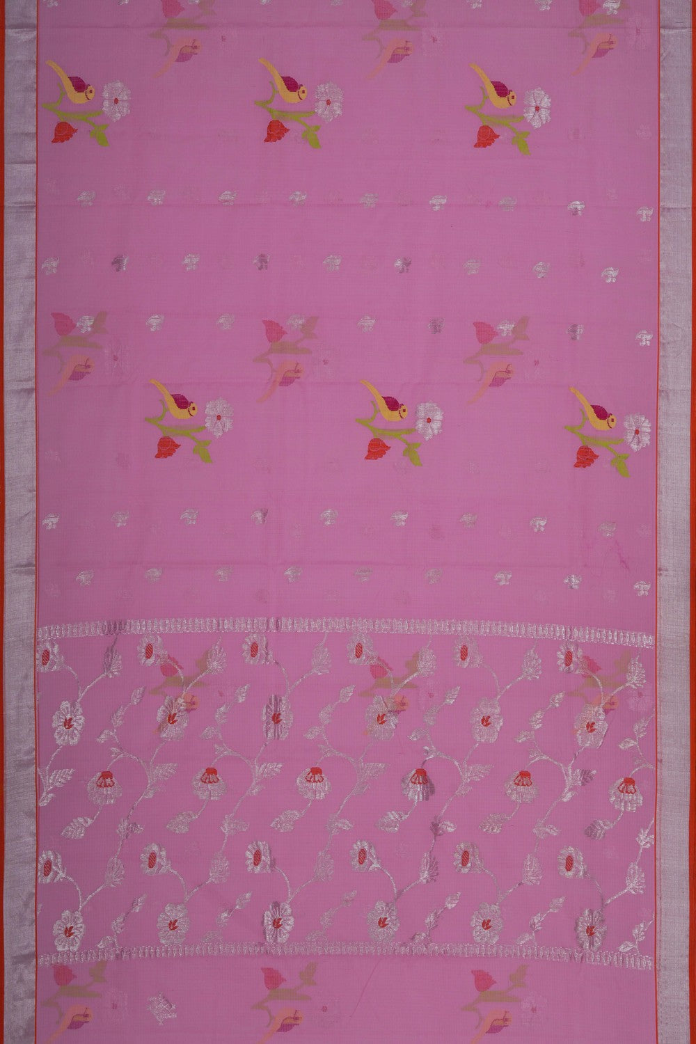 Image of Kota Doria Pink Saree