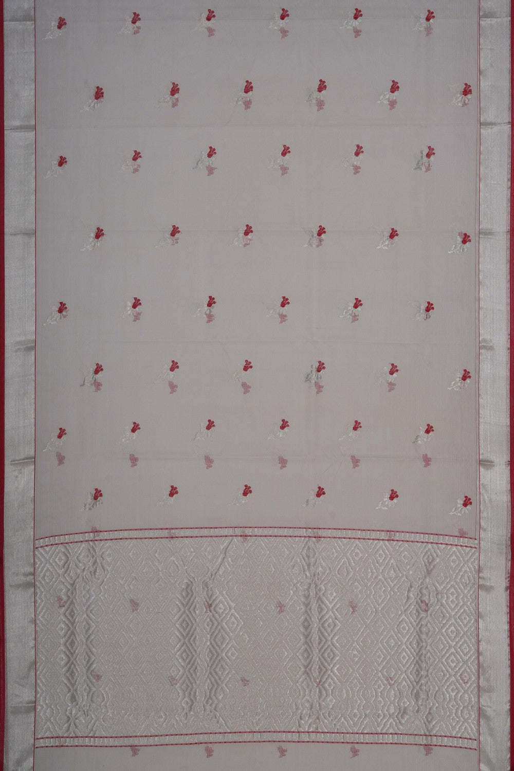 Image of Kota Doria White Saree