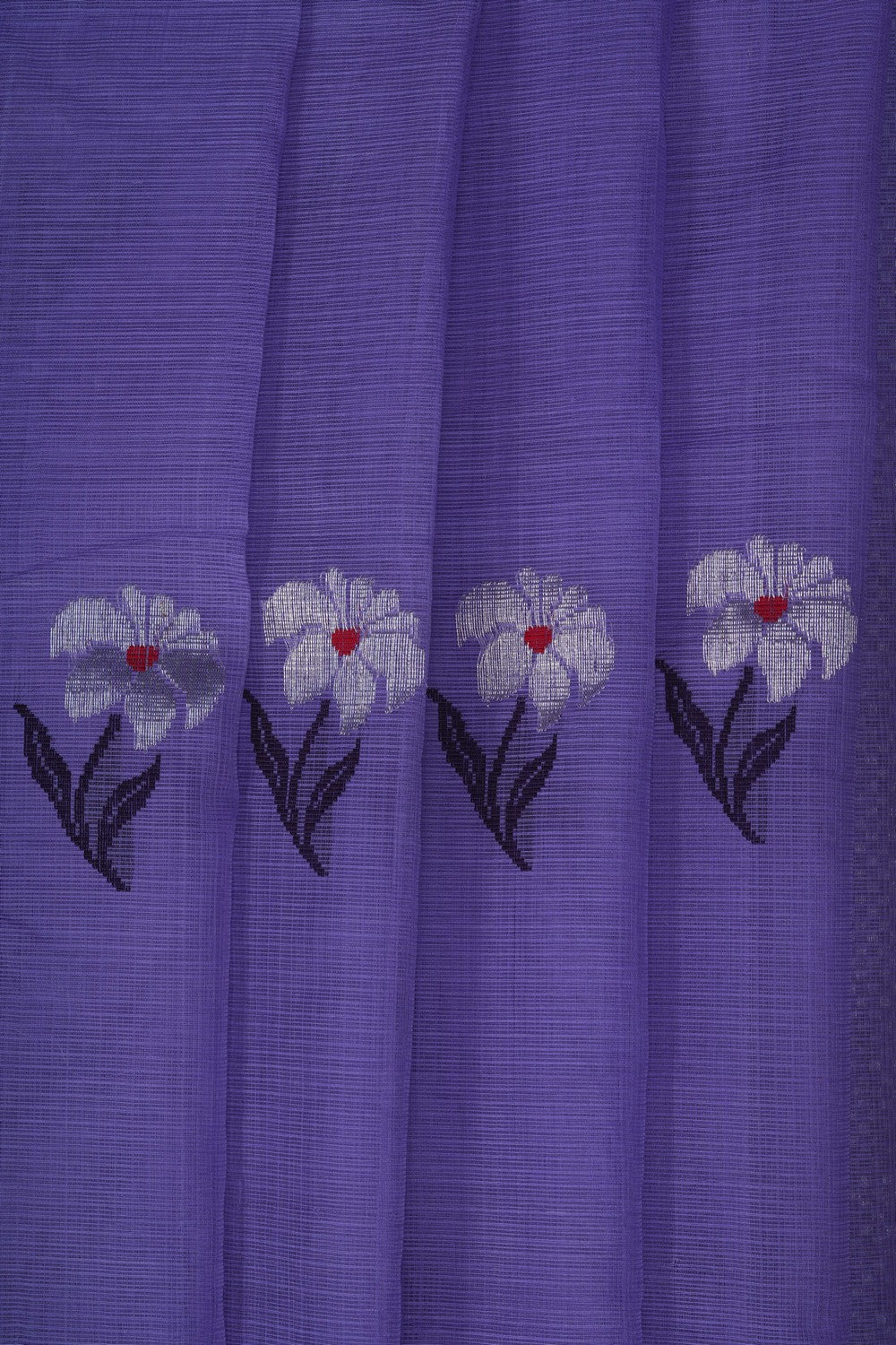 Image of Kota Doria Purple Saree