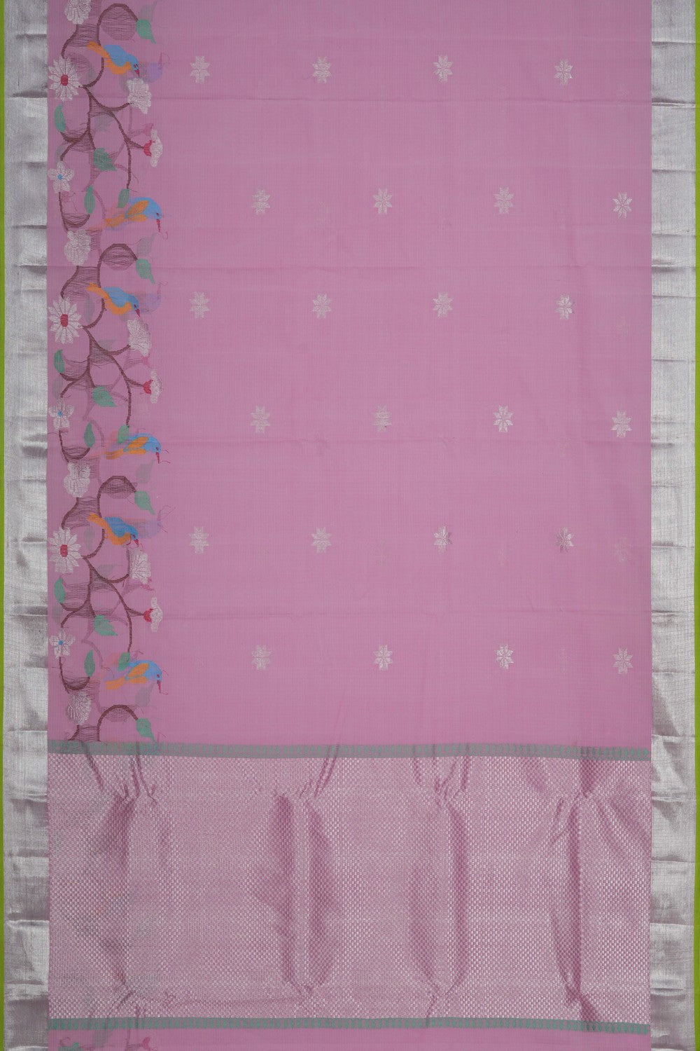 Image of Kota Doria Pink Saree