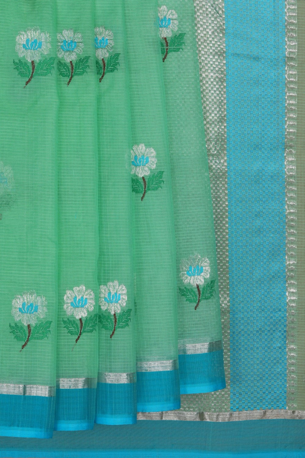 Image of Kota Doria Green Saree