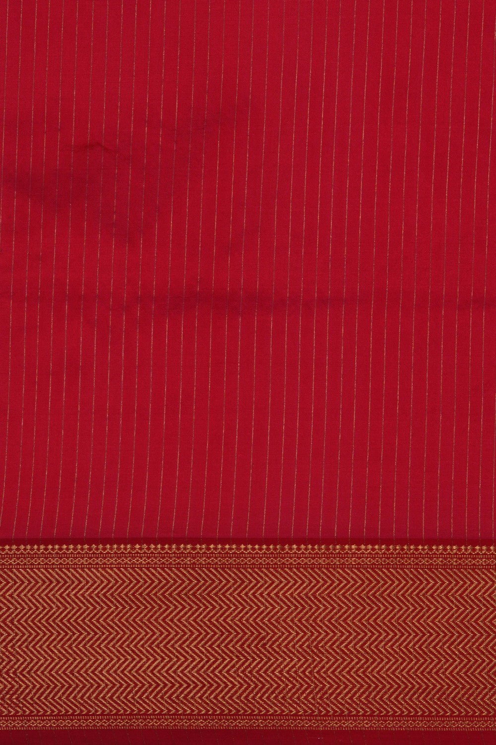 Image of Maheshwari Silk Red Saree