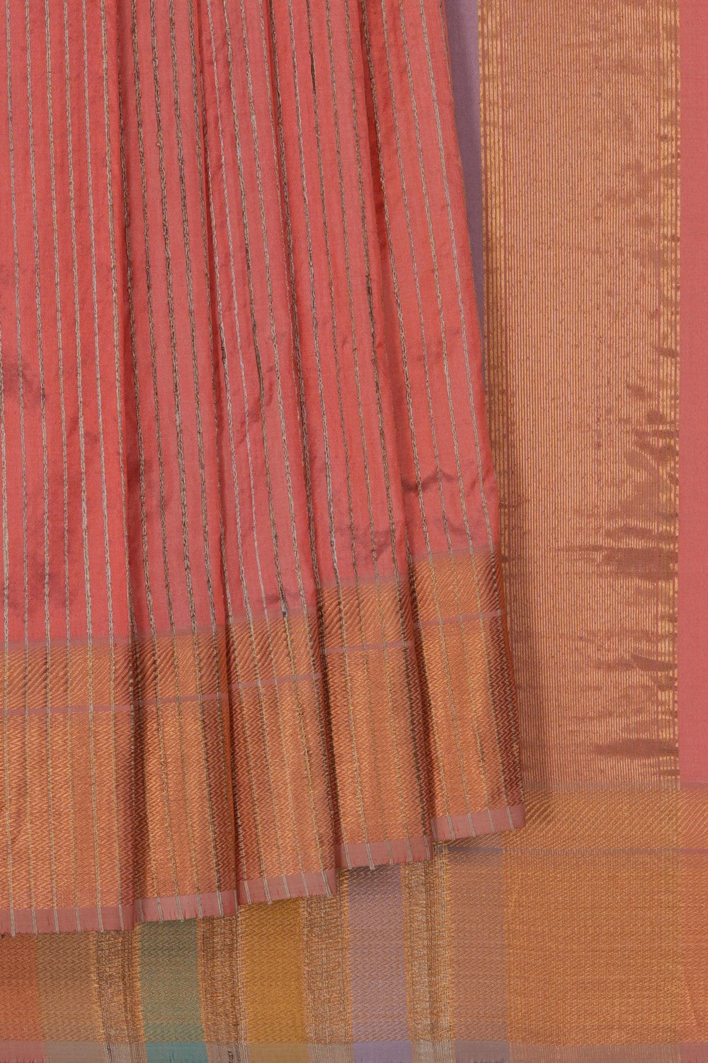 Image of Maheshwari Silk Pink Saree