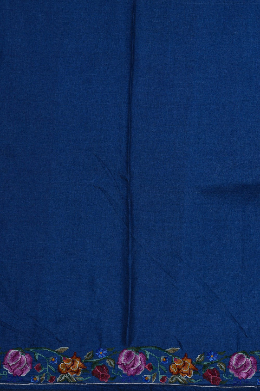 Image of A Tussar Silk Embroidered Saree