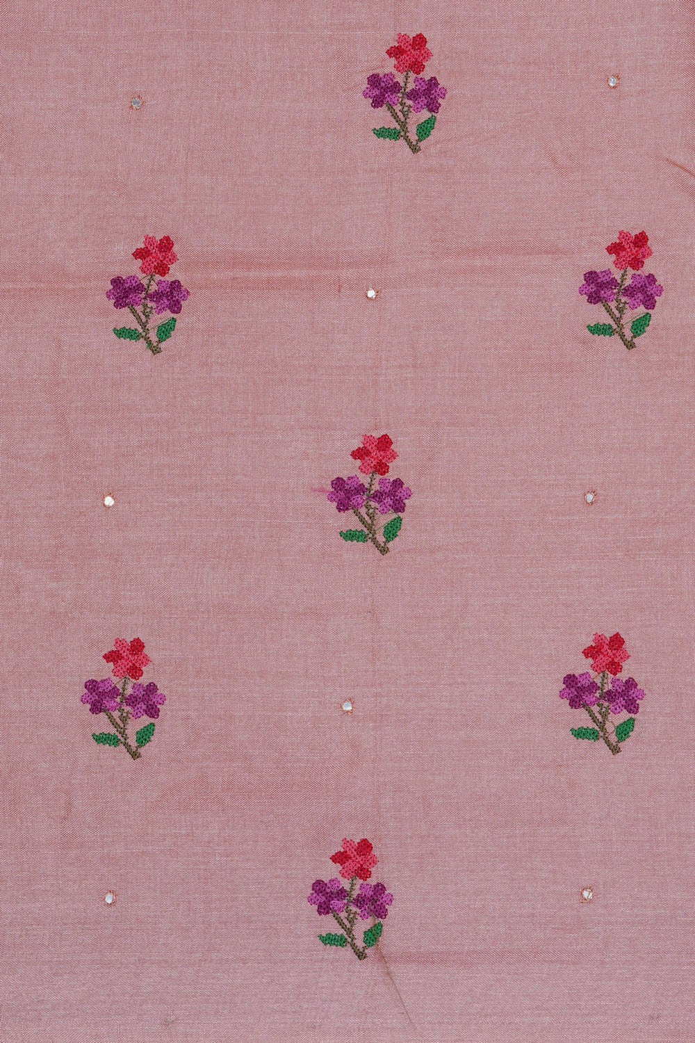 Image of A Tussar Silk Embroidered Saree