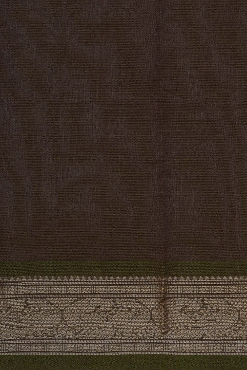 Image of Kanchi Cotton Green Saree