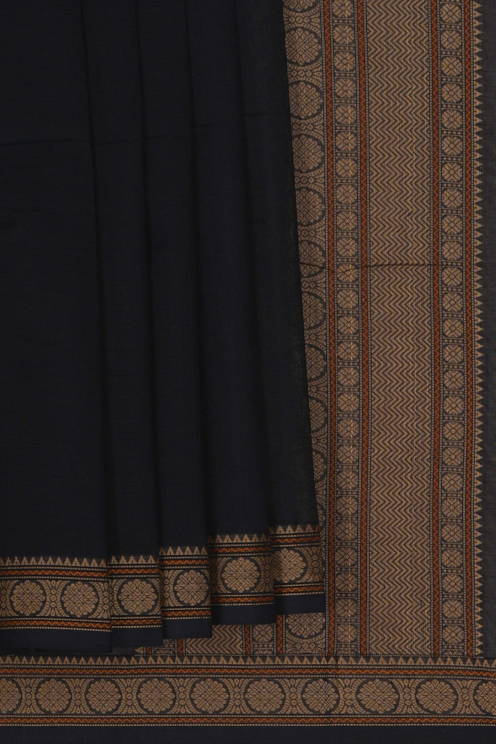 Image of Kanchi Cotton Black Saree