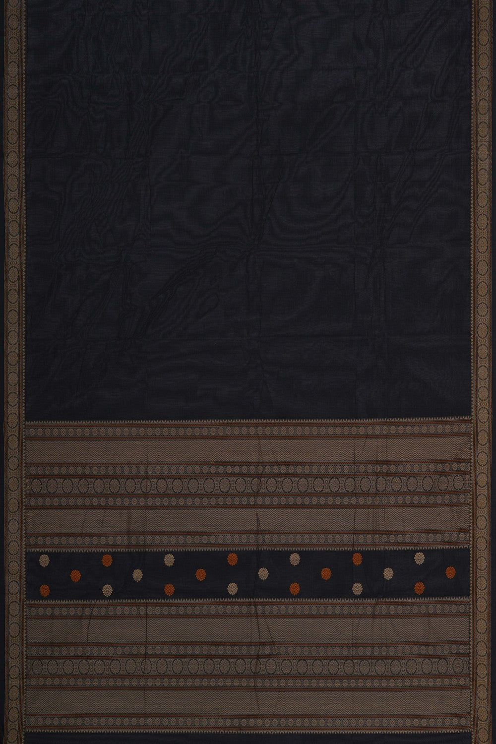 Image of Kanchi Cotton Black Saree