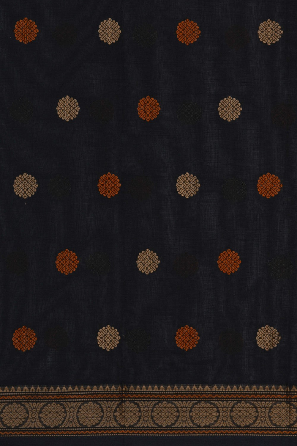 Image of Kanchi Cotton Black Saree