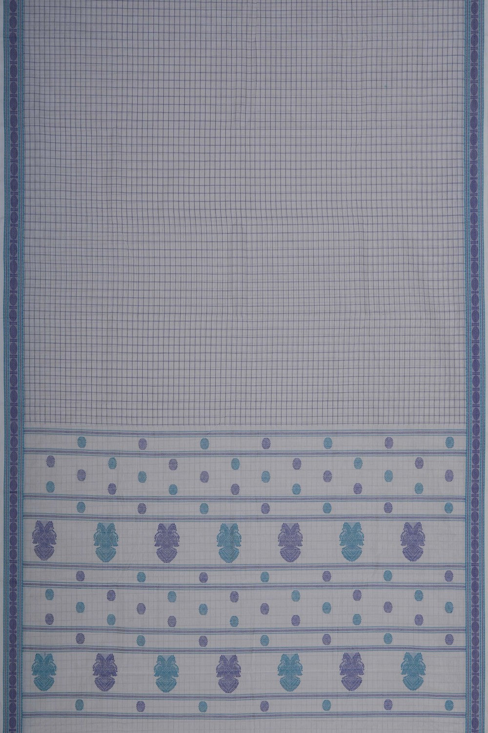 Image of Kanchi Cotton White Saree