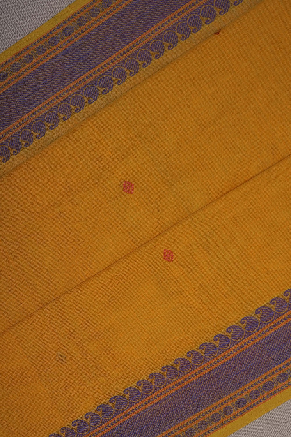 Image of Kanchi Cotton Mustard Saree