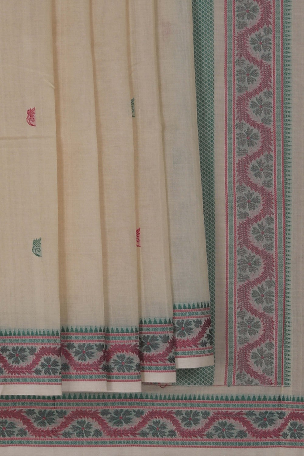 Image of Kanchi Cotton Off-White Saree
