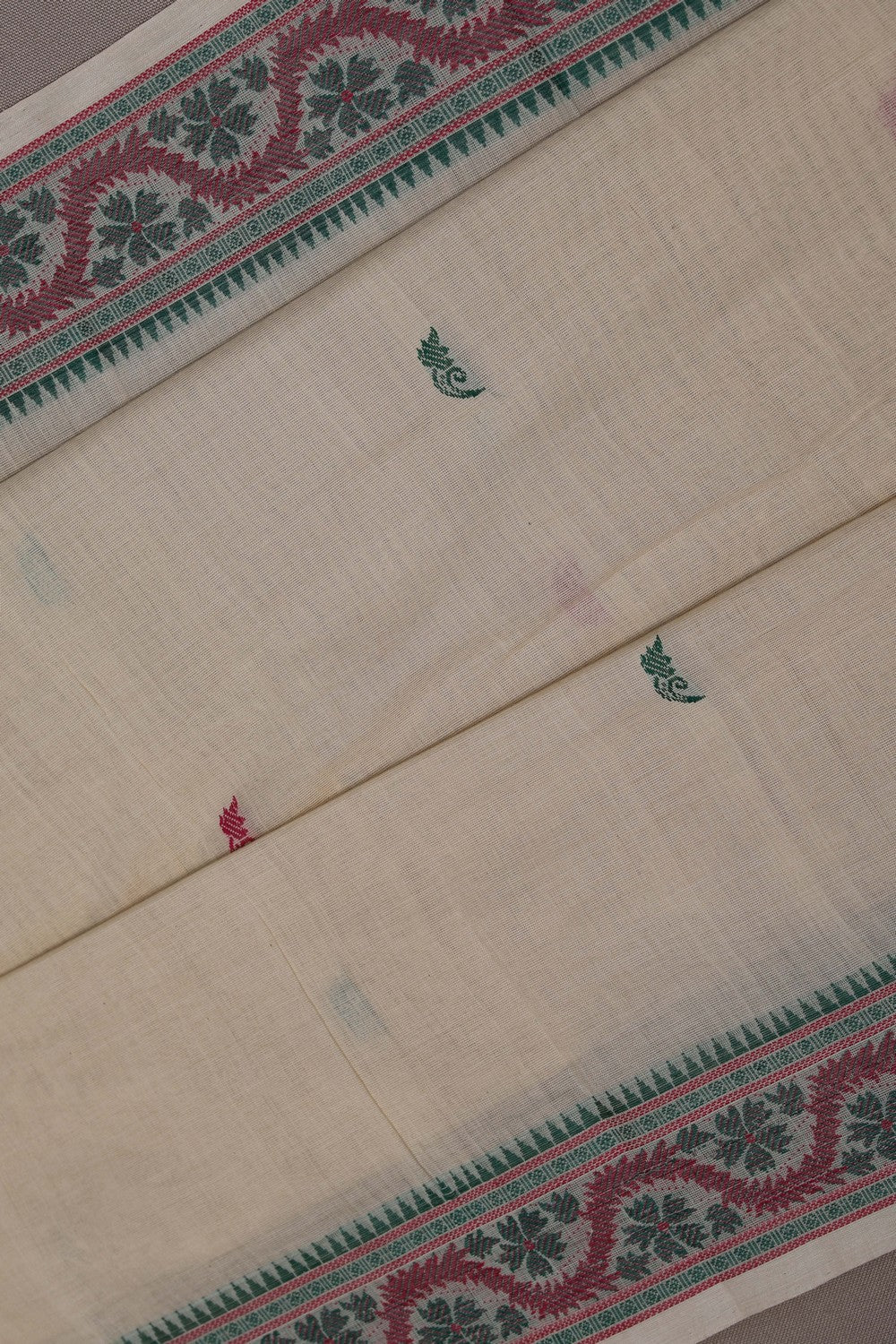 Image of Kanchi Cotton Off-White Saree