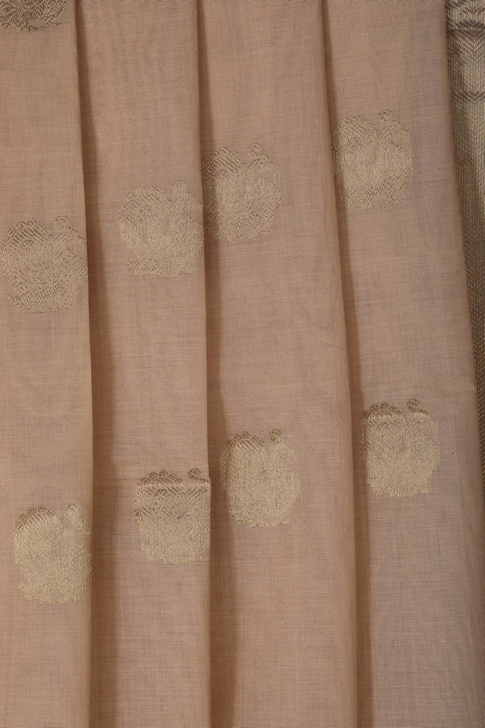 Image of Kanchi Cotton Beige Saree