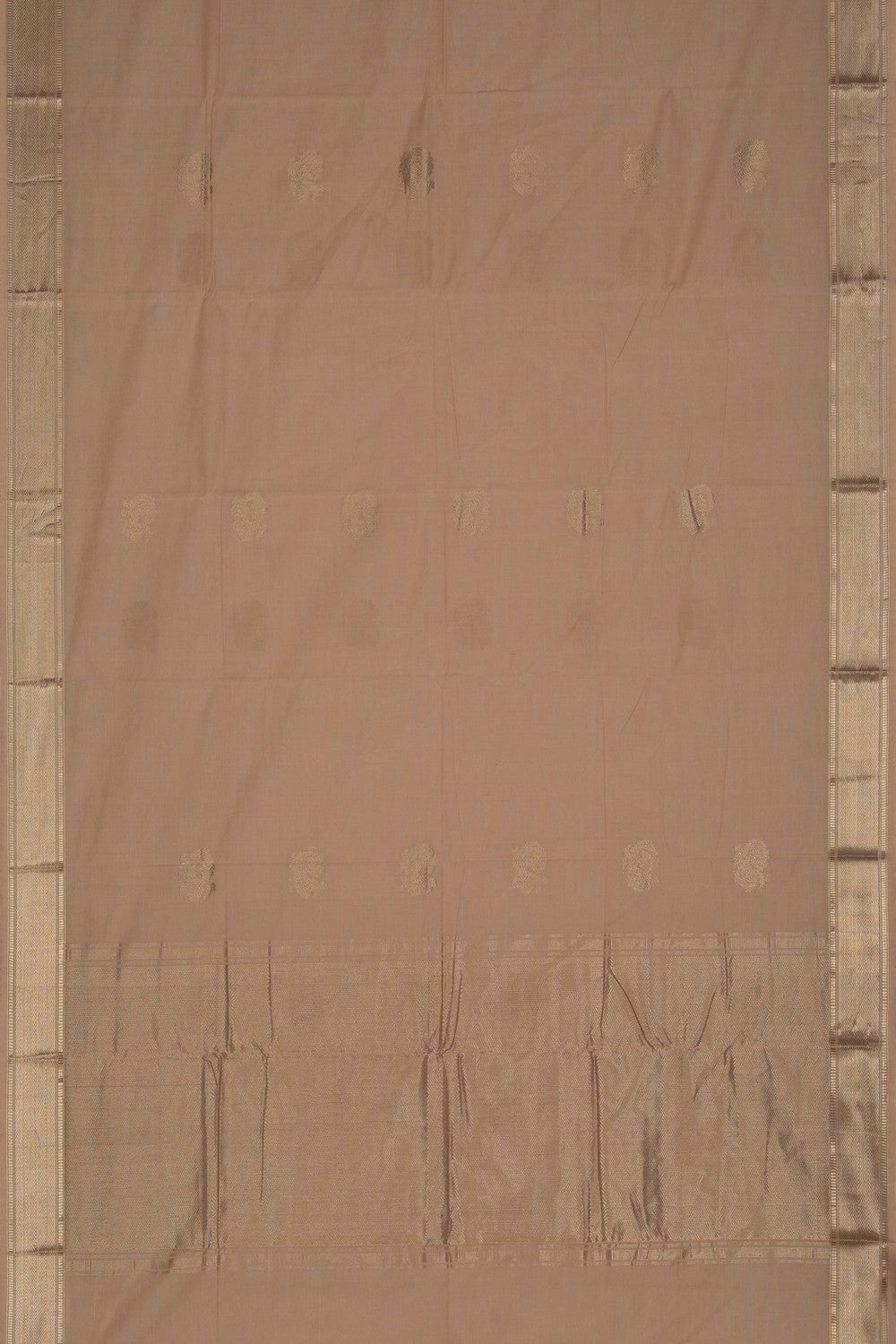 Image of Kanchi Cotton Beige Saree