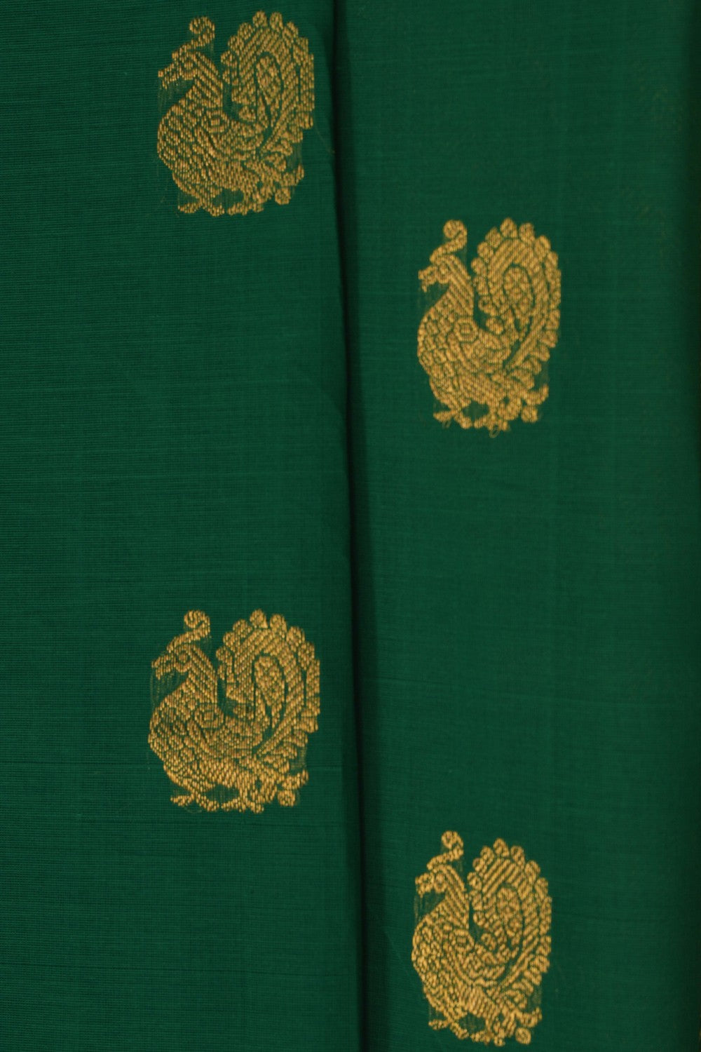 Image of Kanchi Cotton Green Saree