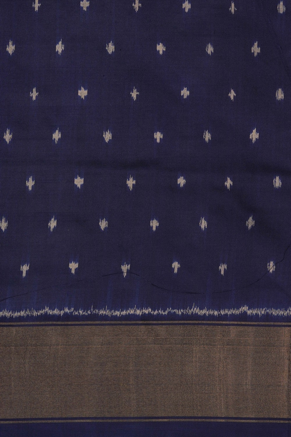 Image of Pochampally Ikat Silk Beige Saree