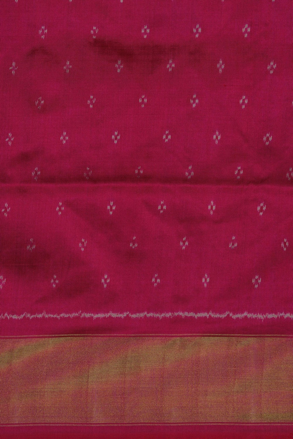Image of Pochampally Ikat Silk Violet Saree