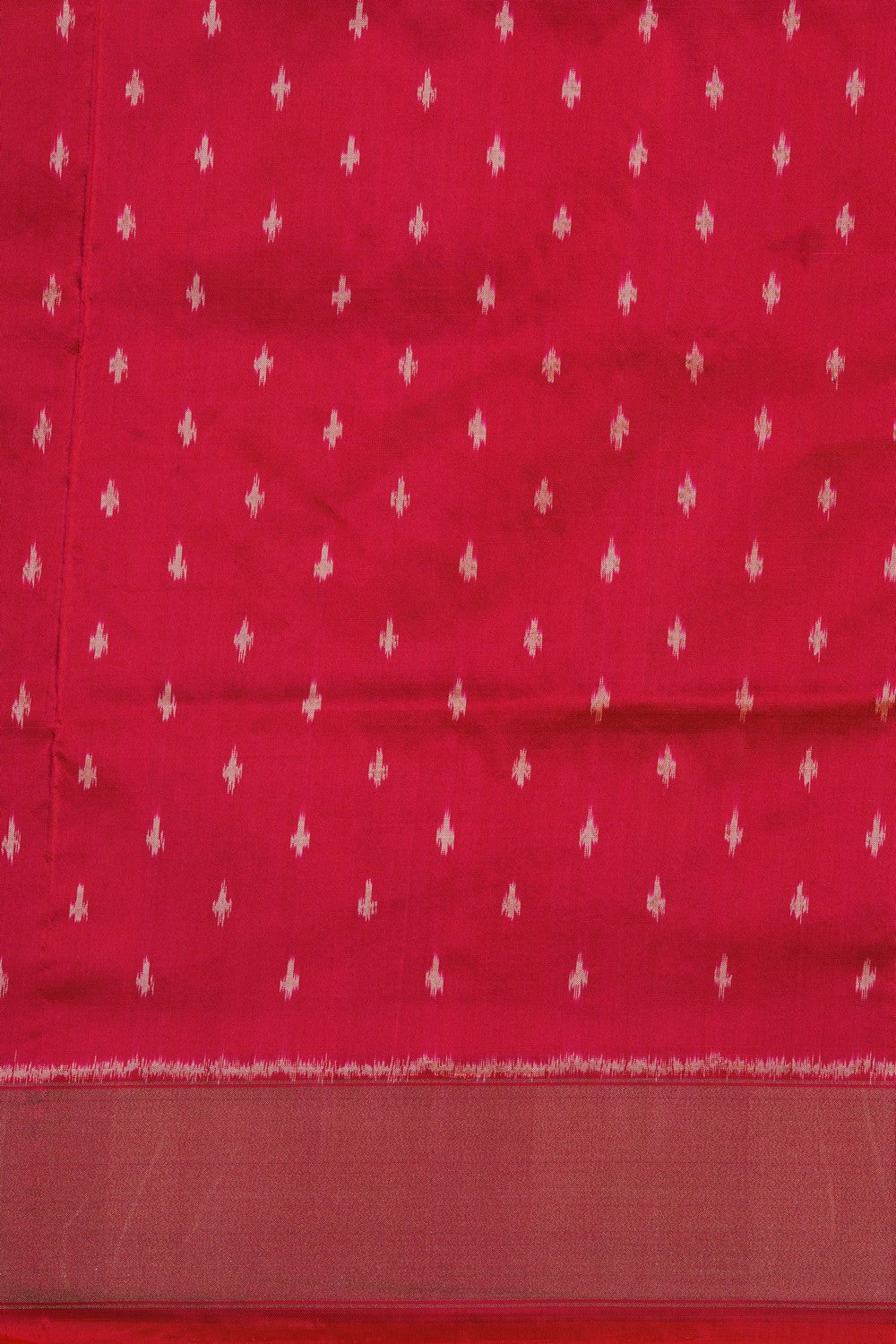 Image of Pochampally Ikat Silk Pink Saree