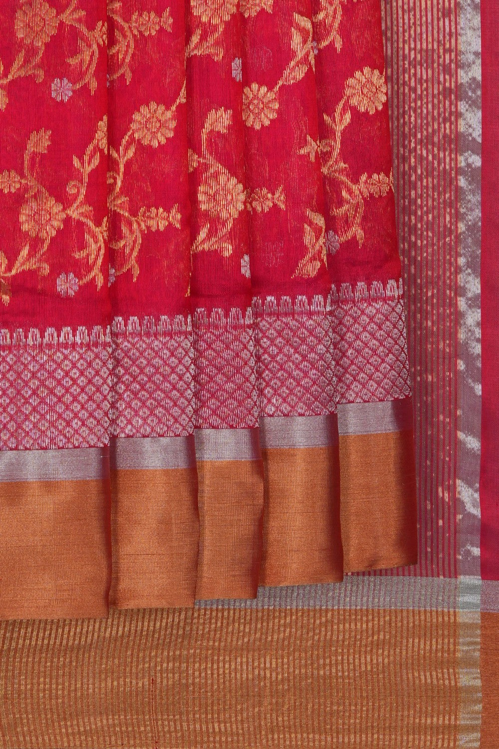 Image of Chanderi Silk Brocade Saree