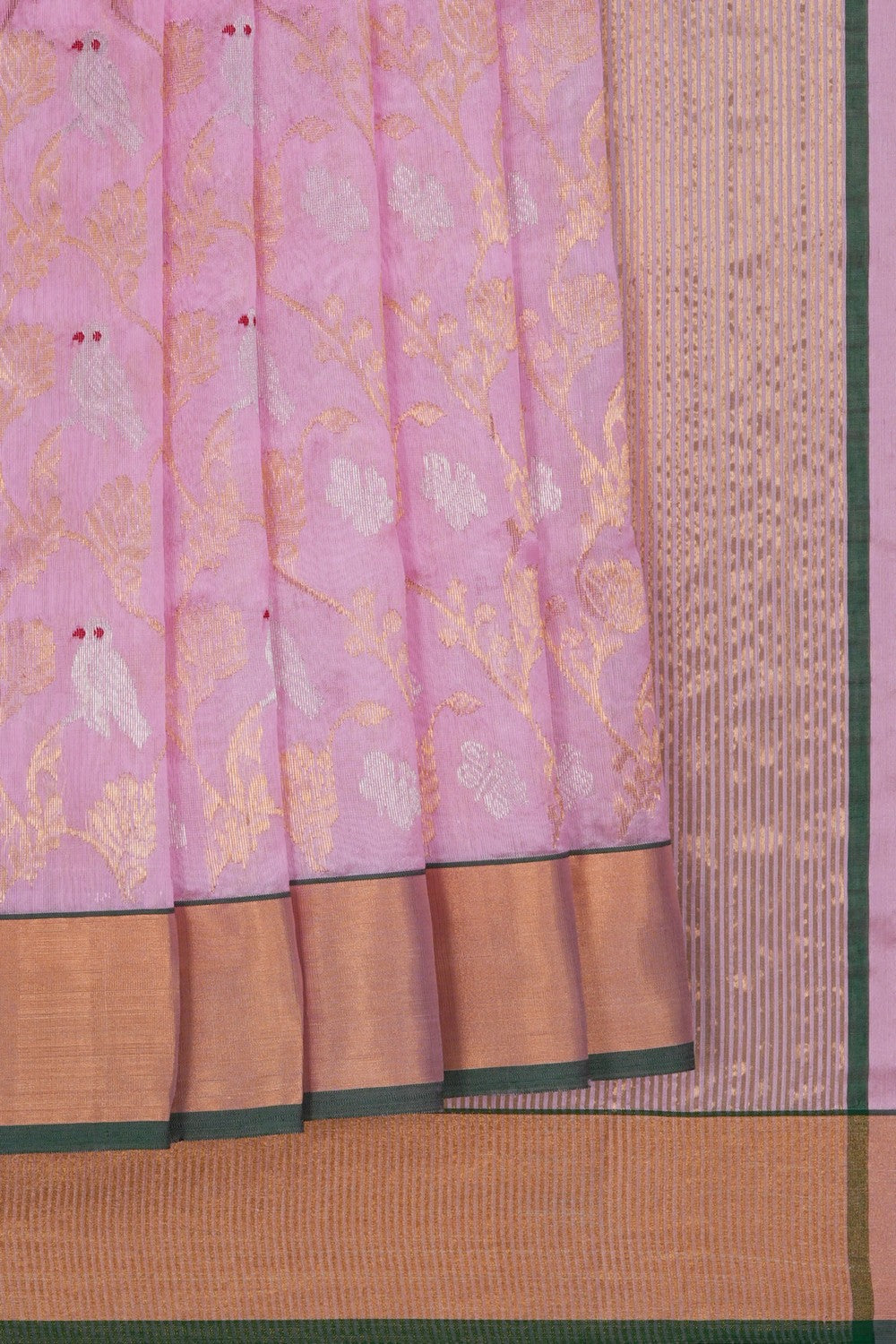 Image of Chanderi Silk Brocade Saree