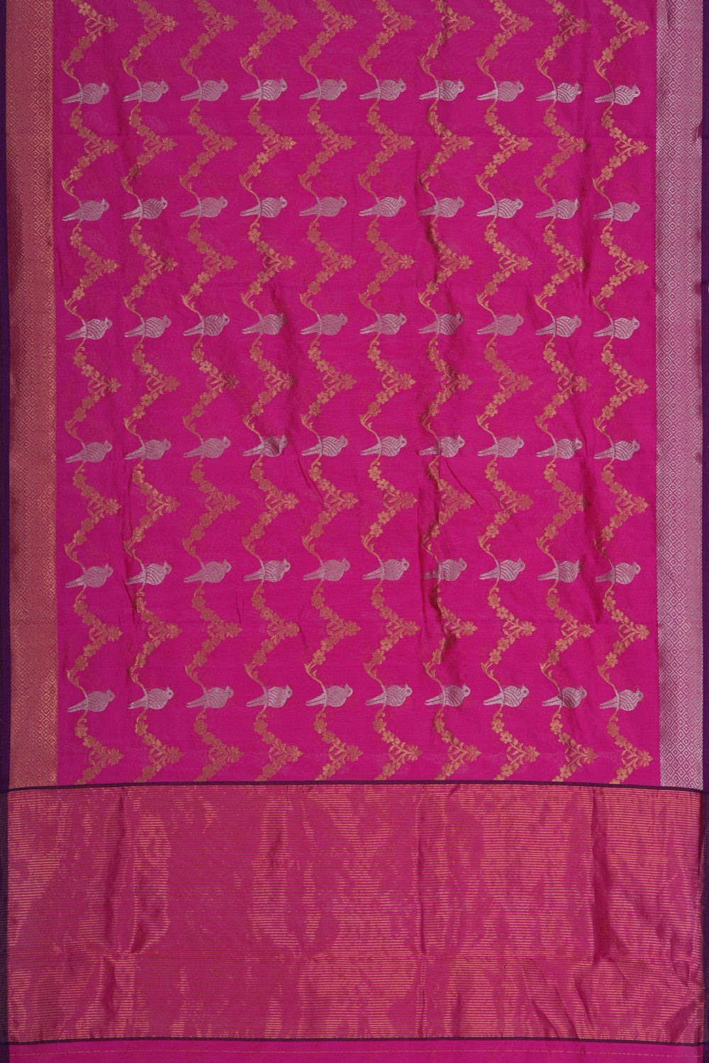 Image of Chanderi Silk Brocade Saree