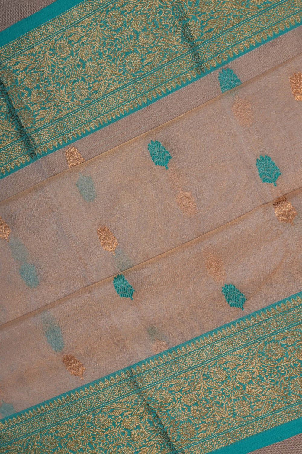 Image of Chanderi Tissue Silk Saree