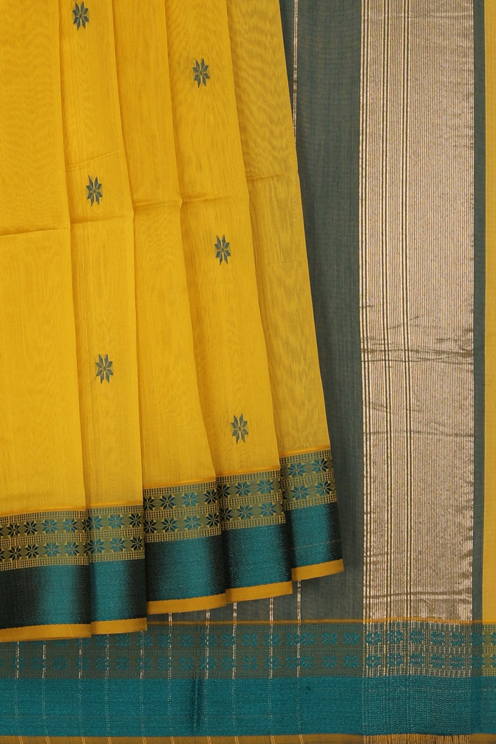 Image of Maheshwari Yellow Saree
