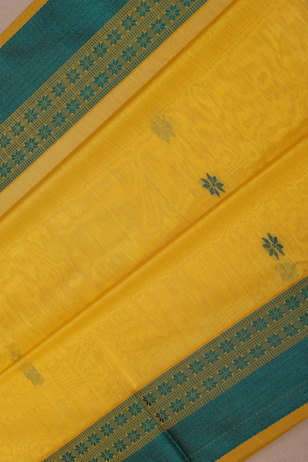 Image of Maheshwari Yellow Saree