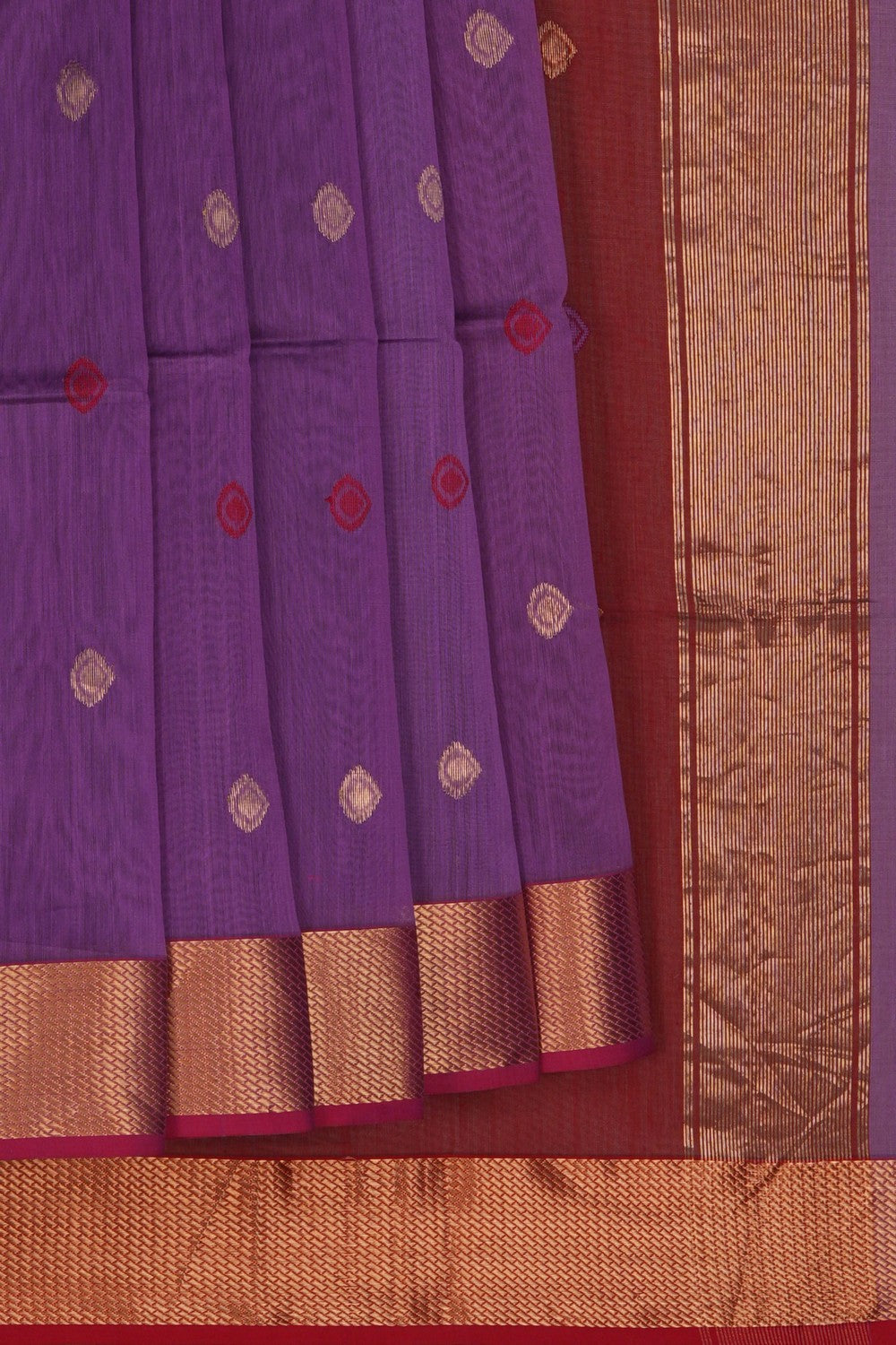 Image of Maheshwari Purple Saree