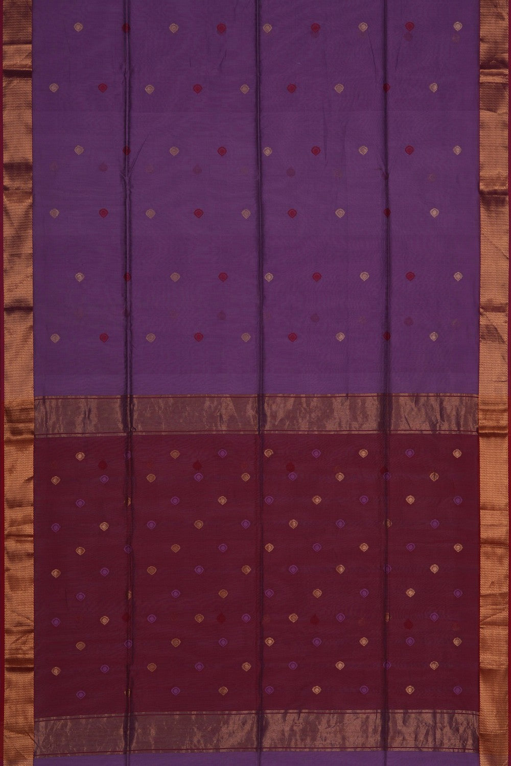 Image of Maheshwari Purple Saree