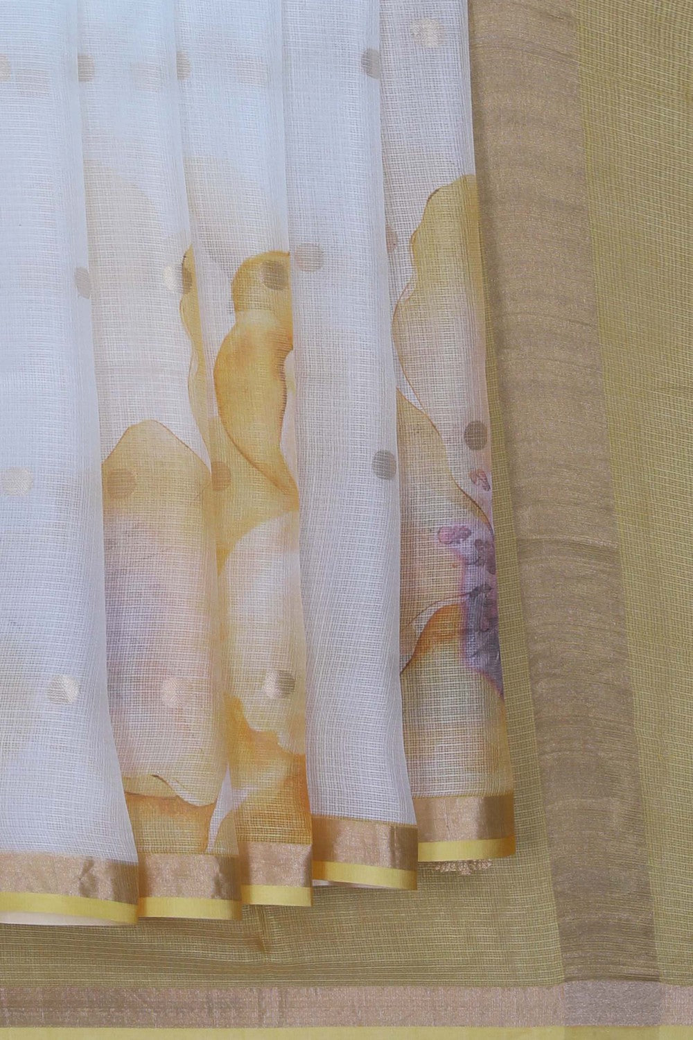 Image of Kota Floral Print Saree