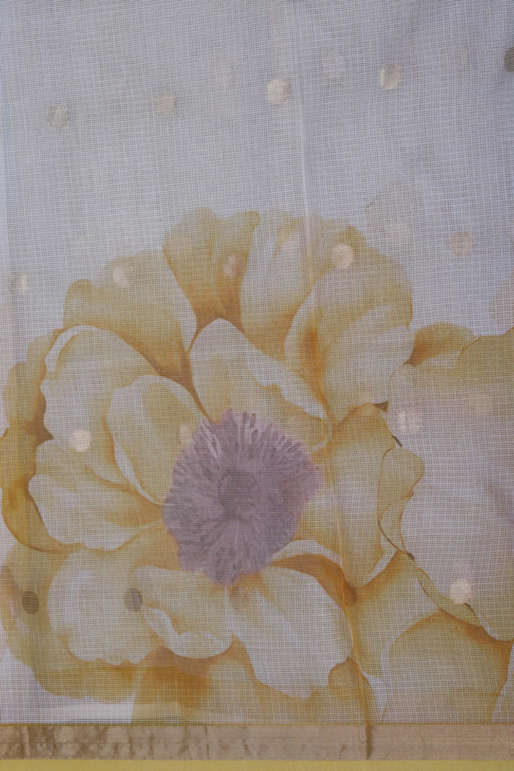 Image of Kota Floral Print Saree