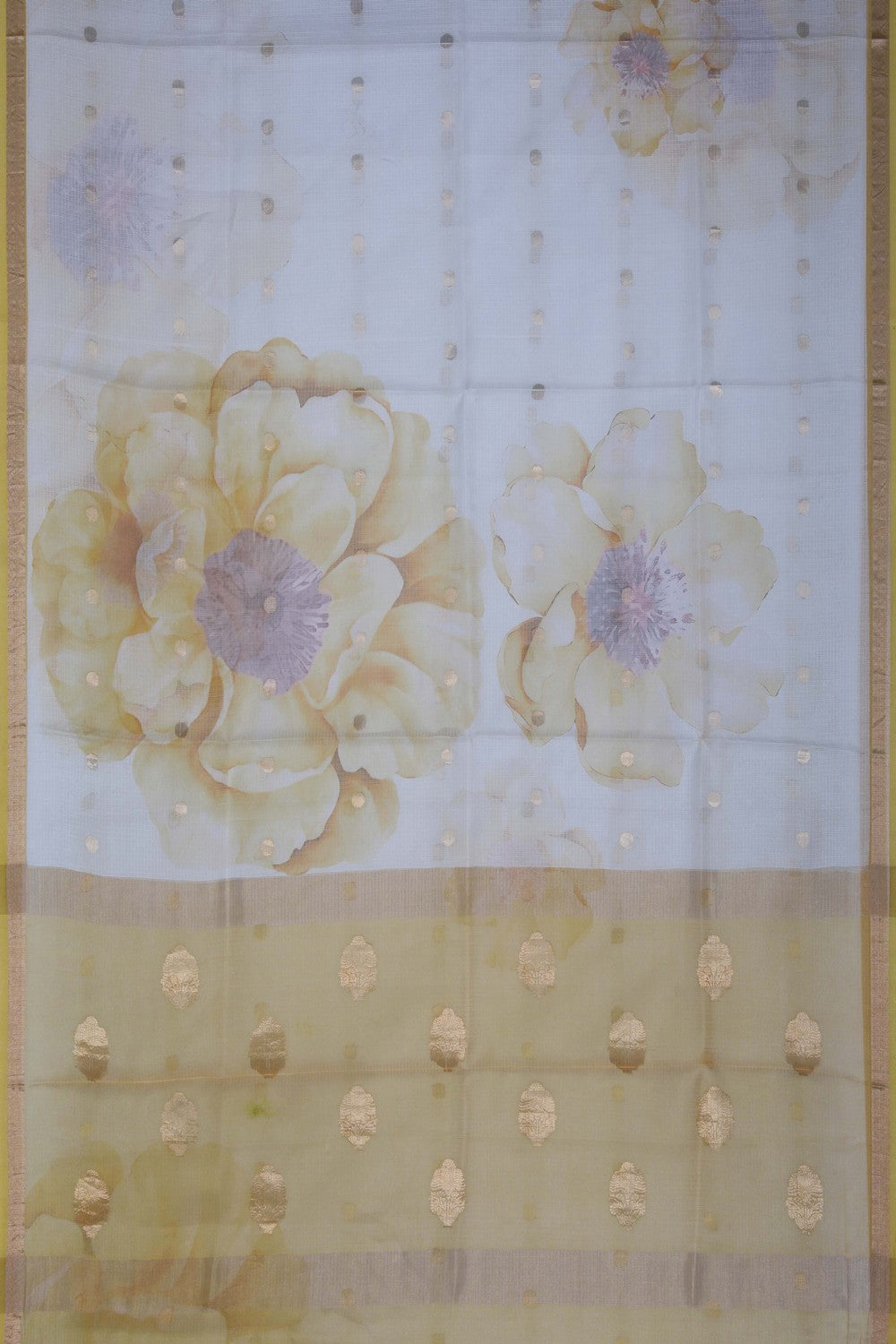 Image of Kota Floral Print Saree