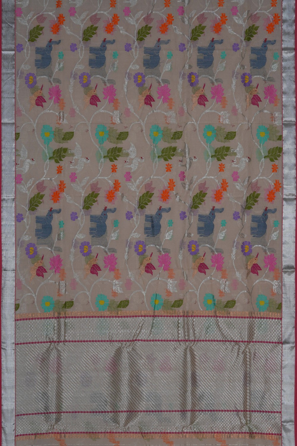 Image of Kota Brocade Beige Saree