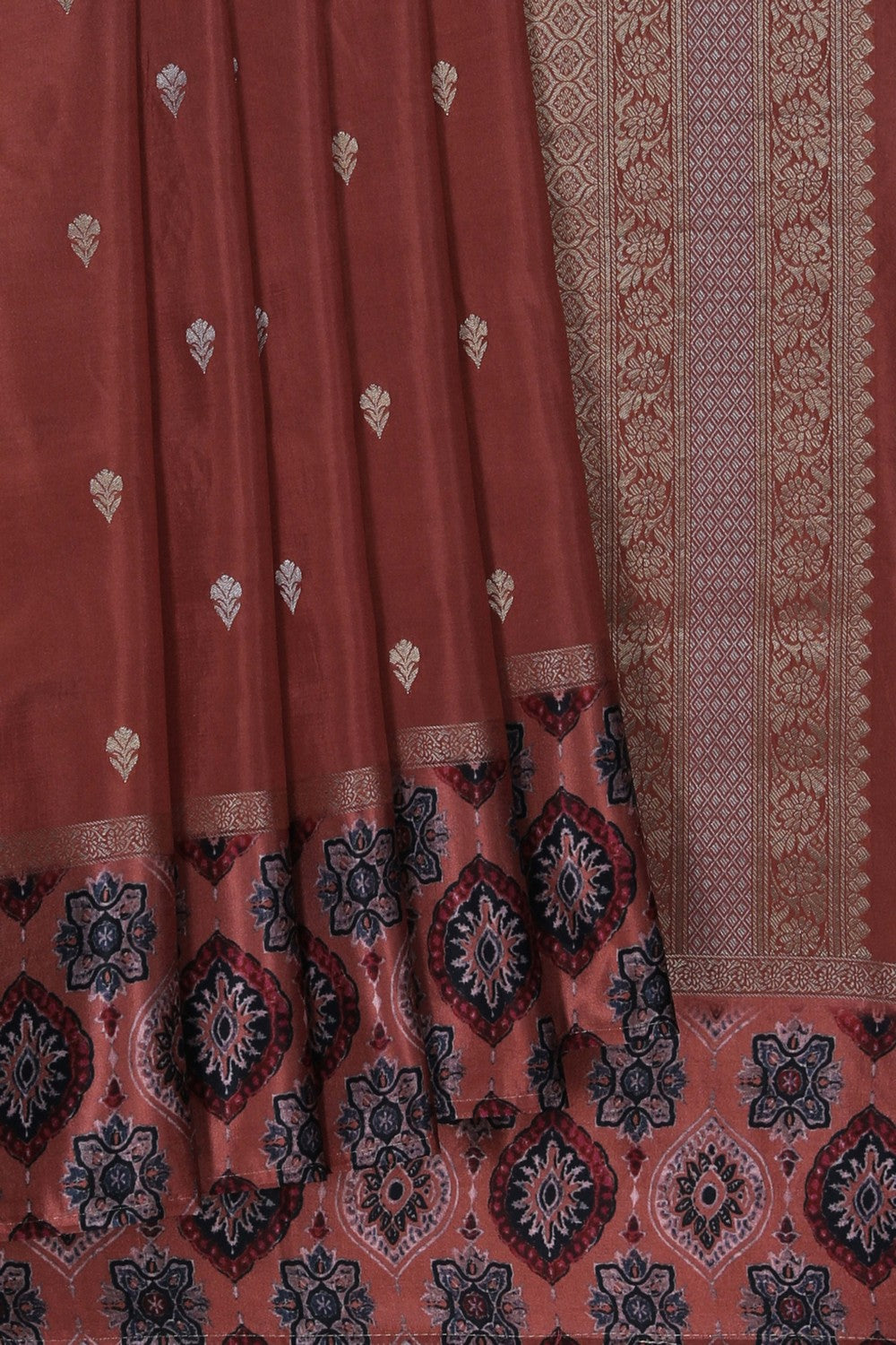Image of Ajrakh Printed Saree
