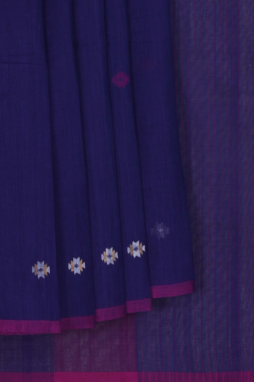 Image of Kanchi Cotton Violet Saree
