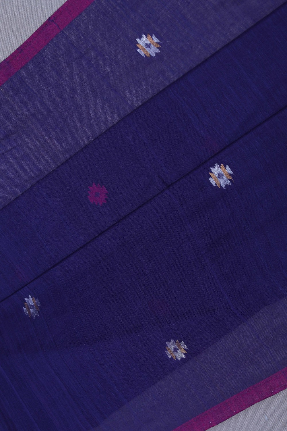 Image of Kanchi Cotton Violet Saree