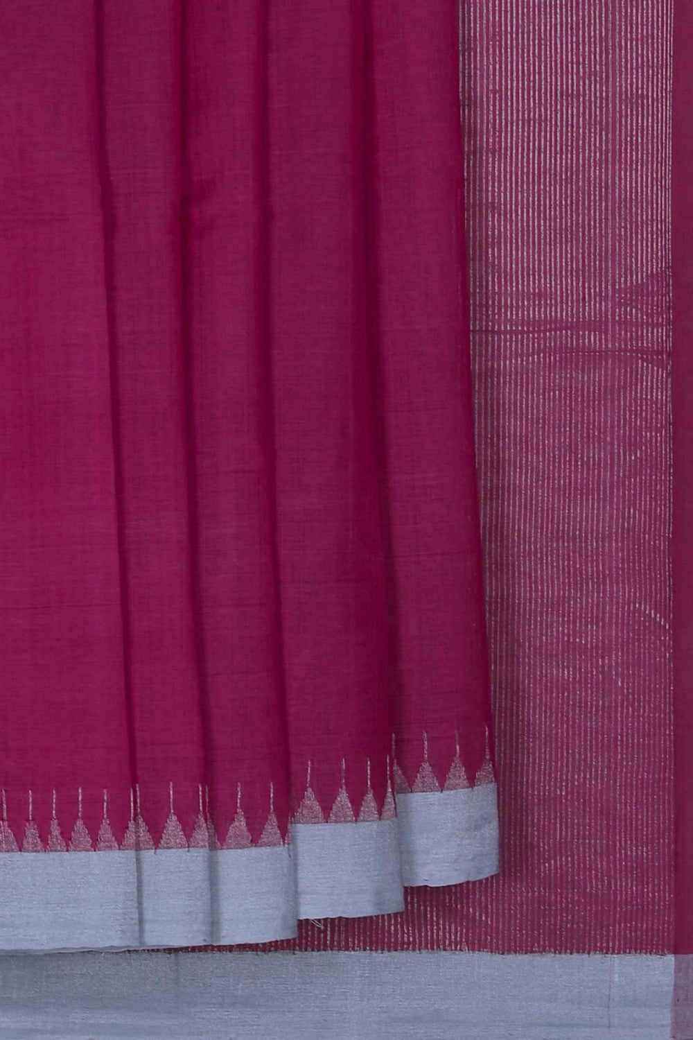 Image of Kanchi Cotton Pink Saree