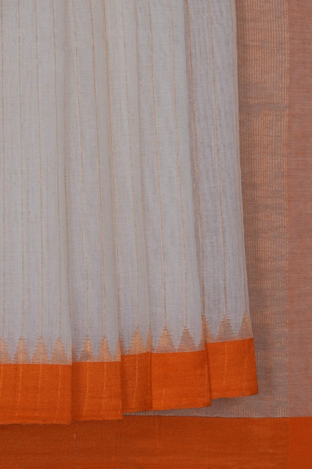 Image of Kanchi Cotton White Saree