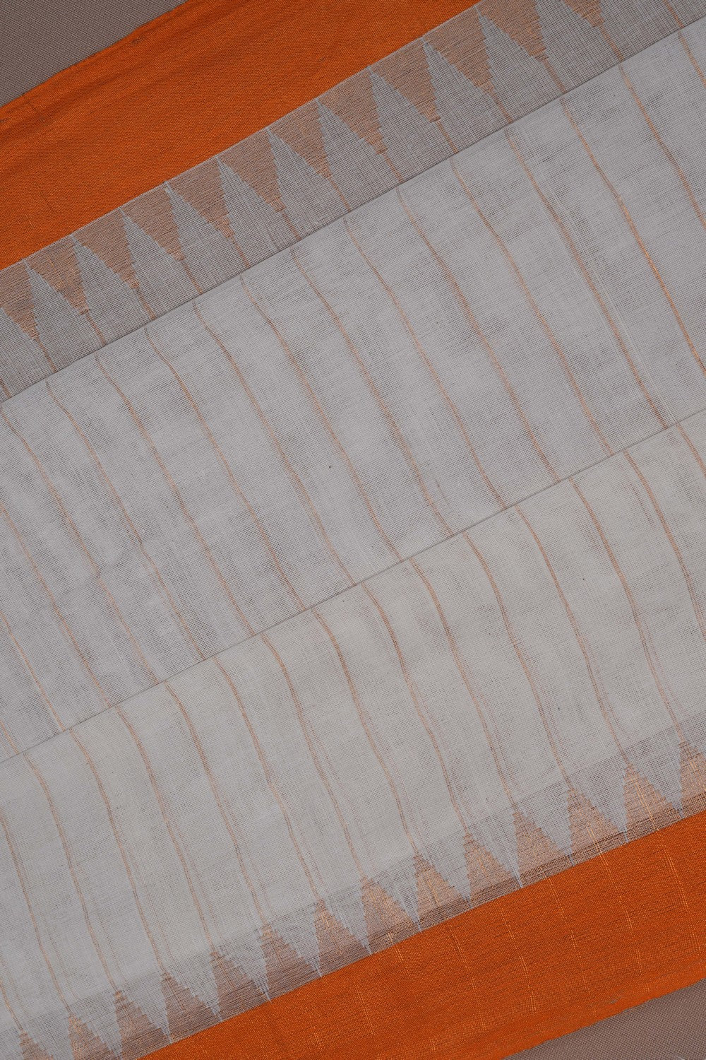 Image of Kanchi Cotton White Saree