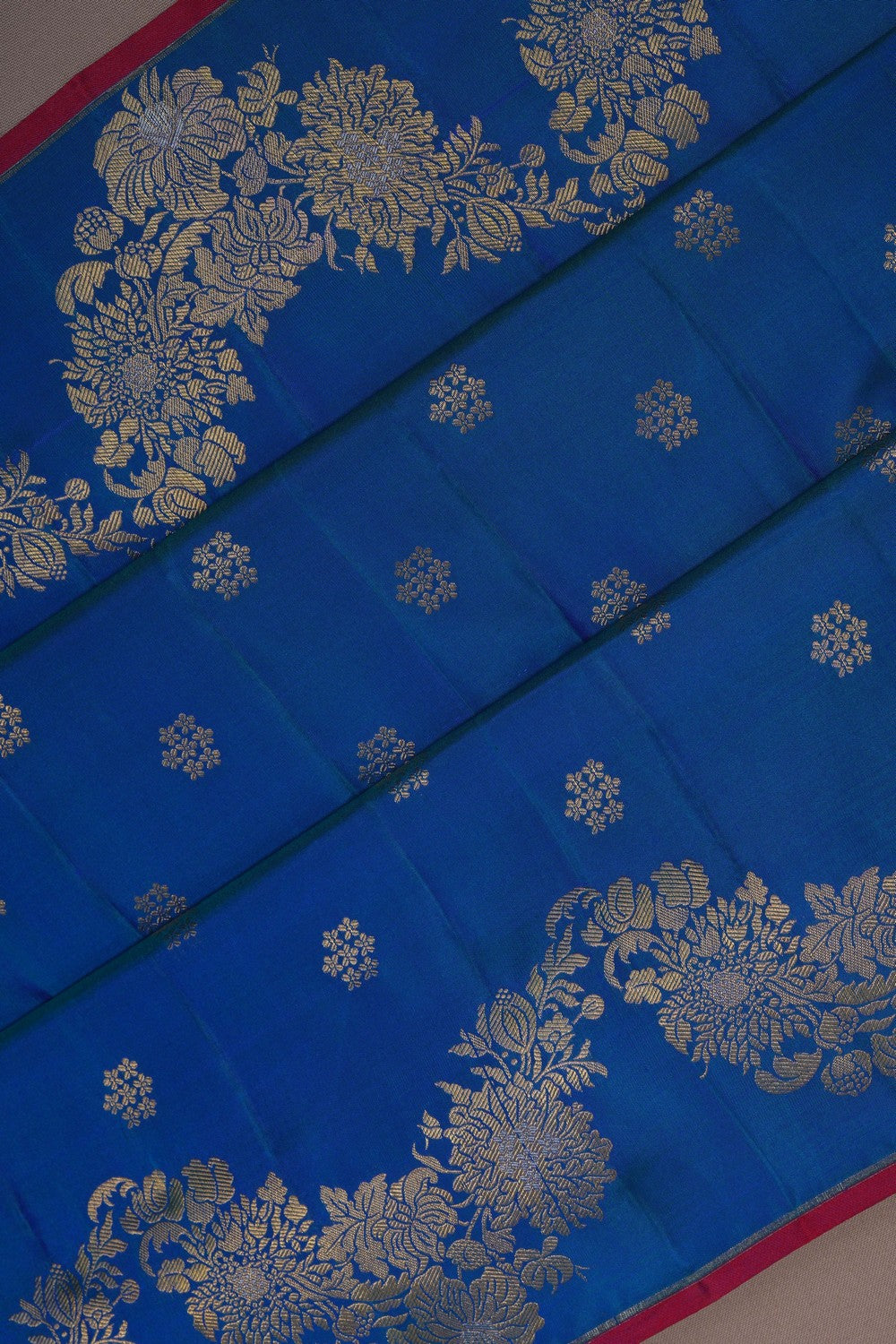 Image of South Silk Blue Saree