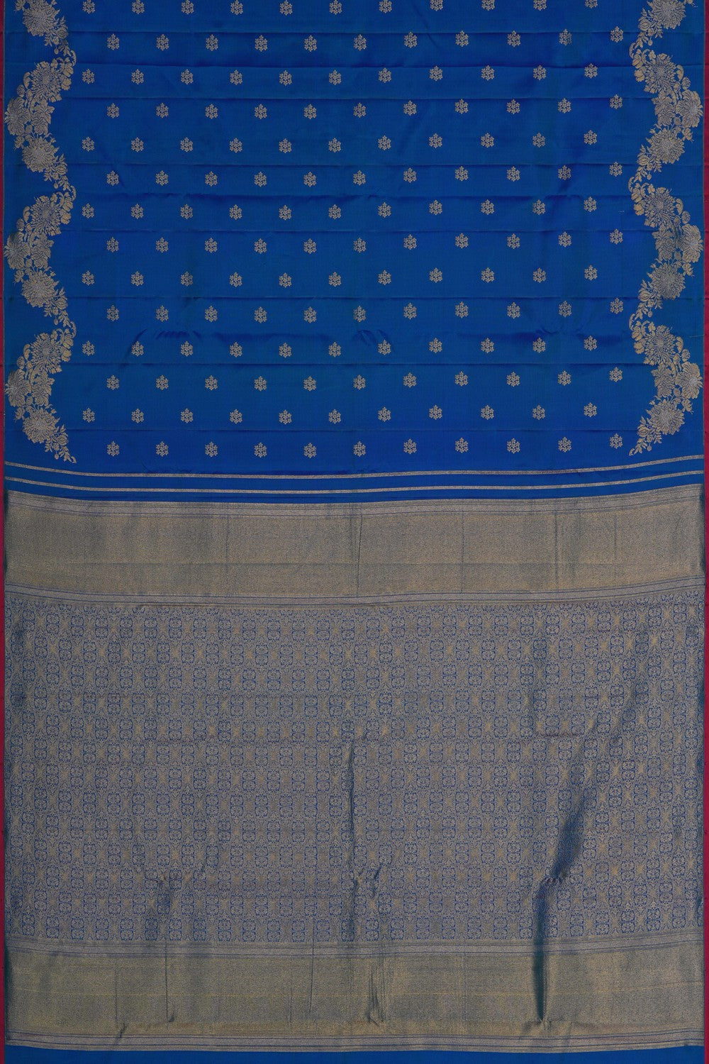 Image of South Silk Blue Saree