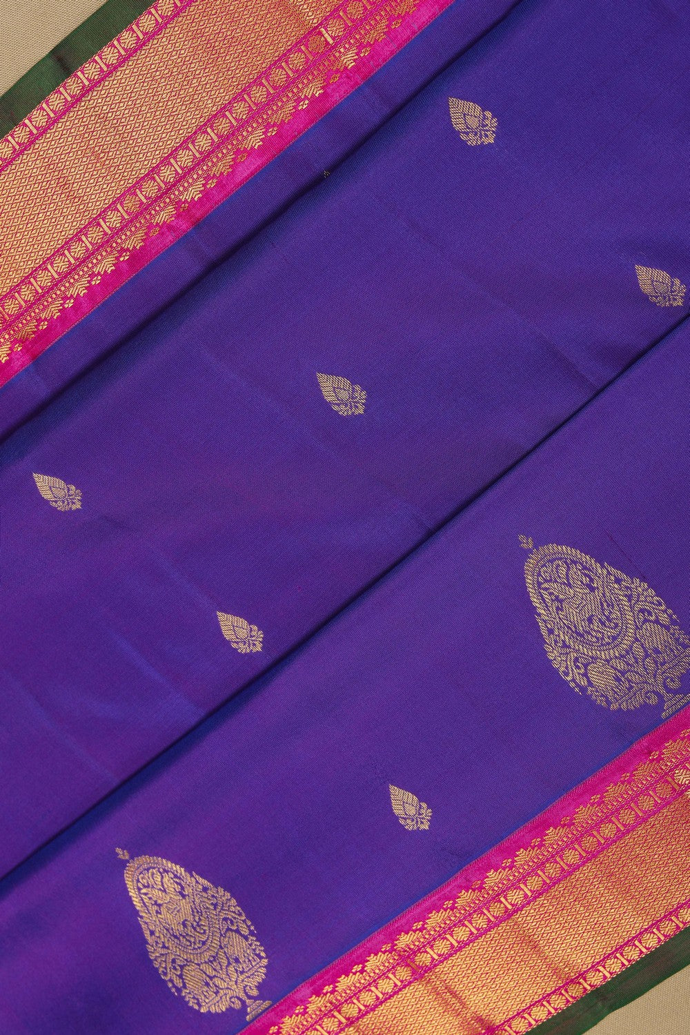 Image of South Silk Purple Saree