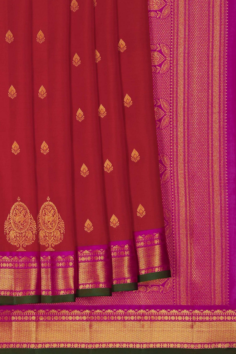 Image of South Silk Red Saree