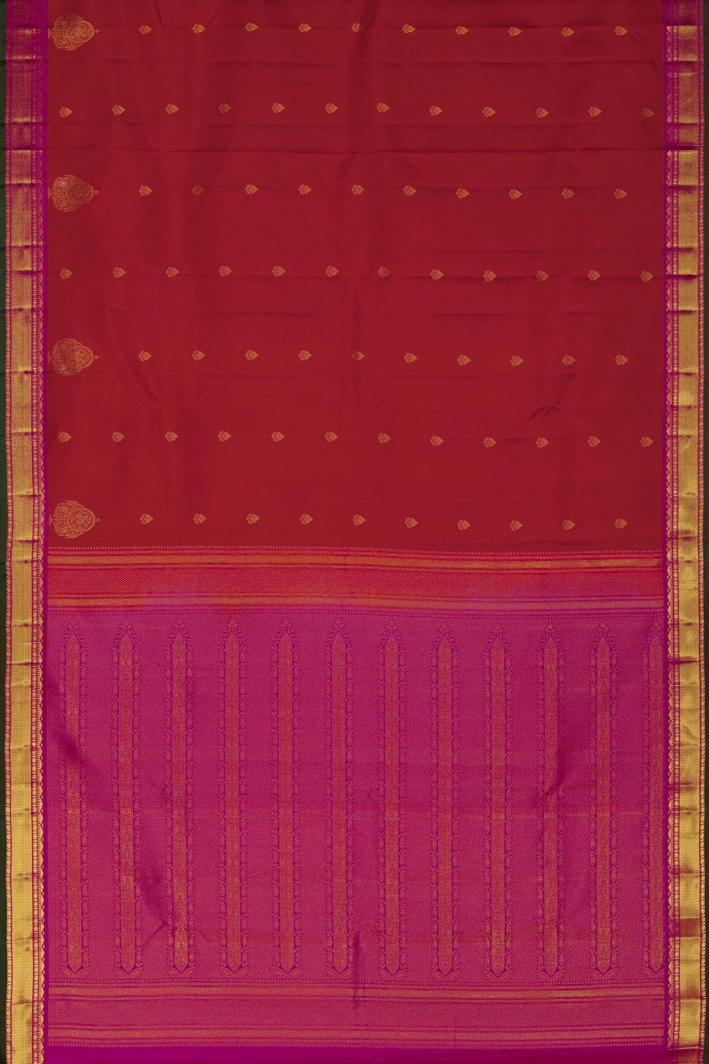 Image of South Silk Red Saree