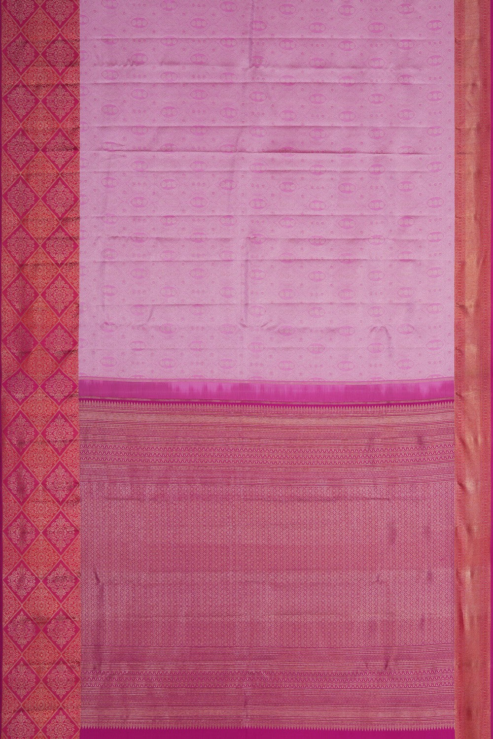 Image of South Silk Brocade Mauve Saree