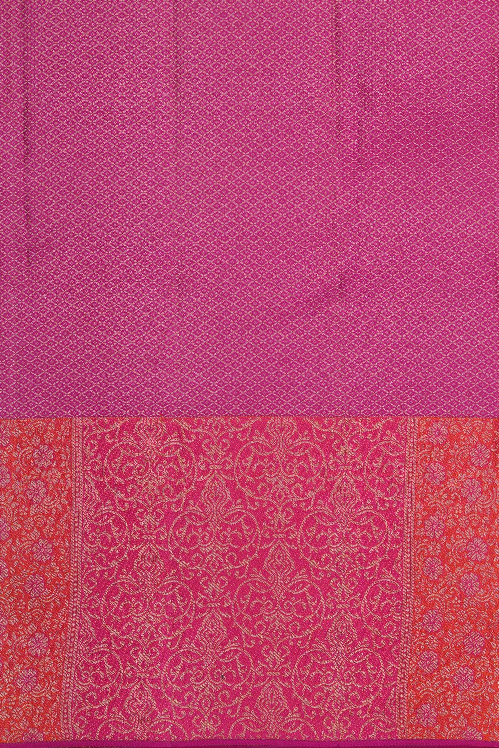 Image of South Silk Brocade Yellow Saree