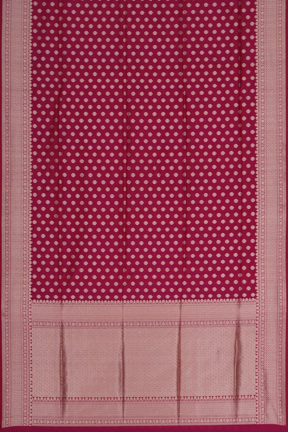 Image of Banarasi Silk Brocade Plum-Pink Saree