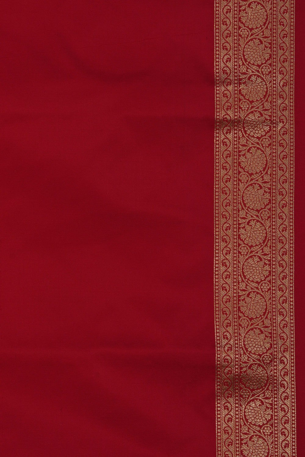 Image of Banarasi Silk Red Saree